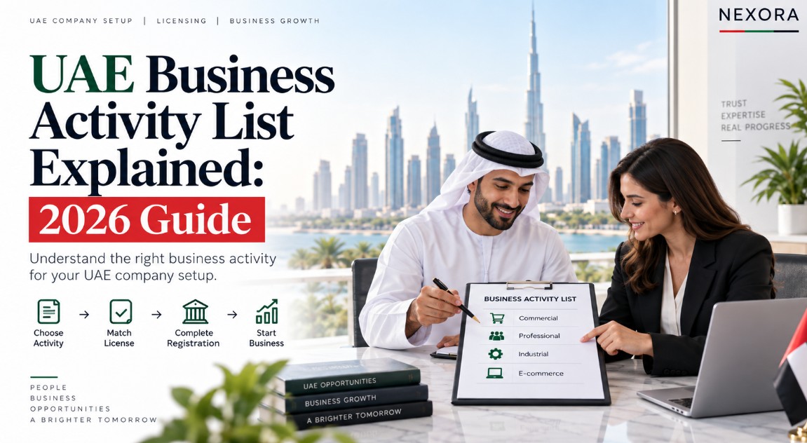 UAE Business Activity List Explained: 2026 Guide | NEXORA